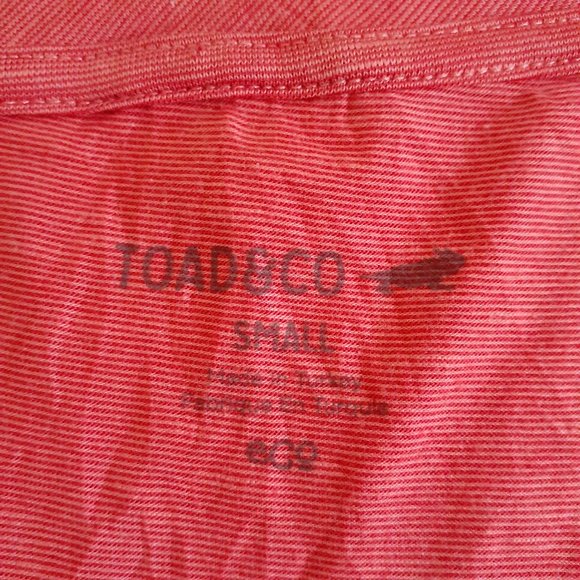 Toad&Co Women's Size Small Orange Windmere Fit and Flare Short Sleeve Dress - Picture 6 of 12